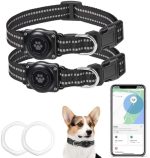 JIARUI GPS Dog Tracker Collar 2 Pack Compatible with Apple Find My - Image 1