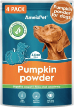 AmeizPet Pumpkin Powder for Dogs Gut Health Fibre Supplement 4 Pack - Image 1