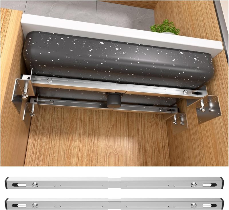 68c127a382ab21f4338bf15c892b6e622dfeac15581ea71430e29.jpg Undermount Sink Support Brackets - Adjustable, Stainless Steel, 440 | 58% Off
