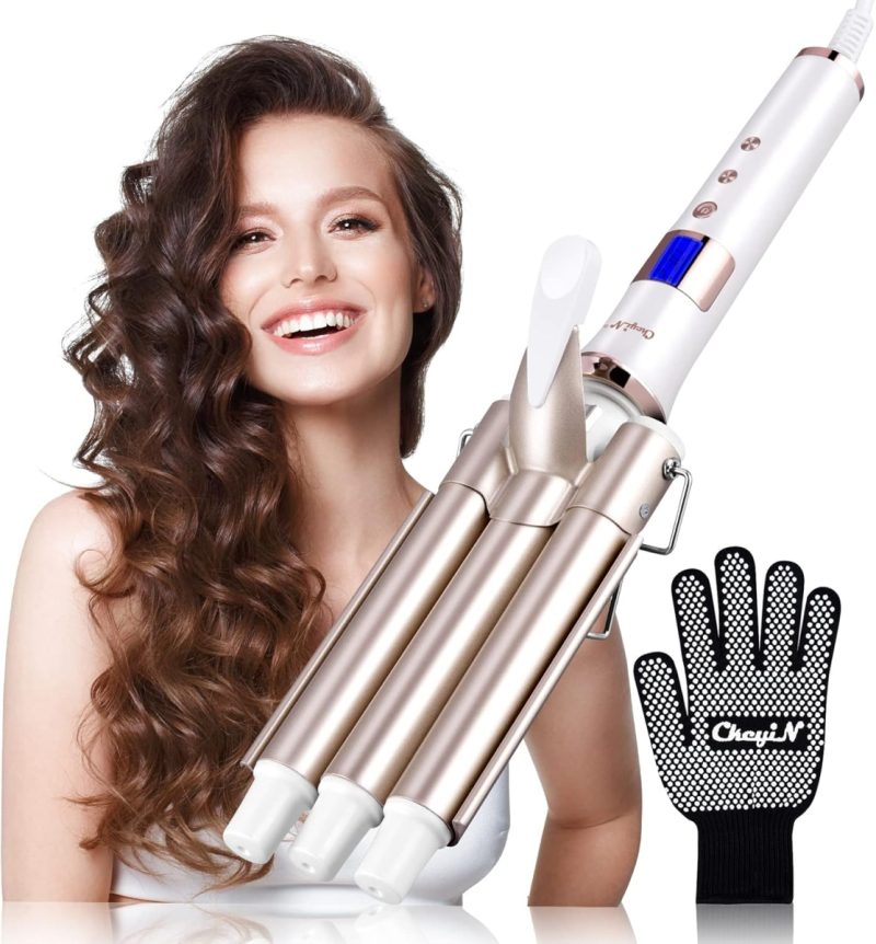 3 Barrel Hair Waver - Professional Ceramic Curling Iron for All Hair | 32% Off