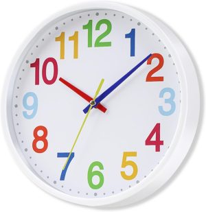 Wall Clock Silent & Non Ticking – home – school – Kitchen Decor Clocks