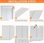 ‎YRH YRH Magnetic White Fly Screen Door 70x200cm - Image 6