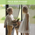 ‎BSHANO Magnetic White Fly Screen Door Curtain 80X200cm - Image 4