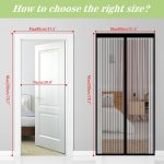 ‎BSHANO Magnetic White Fly Screen Door Curtain 80X200cm - Image 7