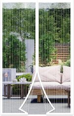 ‎DIKER DIKER Magnetic Fly Screen Door white 100 X 240cm - Image 1