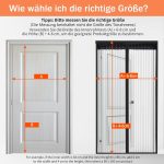 ‎DIKER DIKER Magnetic Fly Screen Door white 100 X 240cm - Image 6
