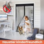‎DIKER DIKER Magnetic Fly Screen Door Black 75 X 220cm - Image 2