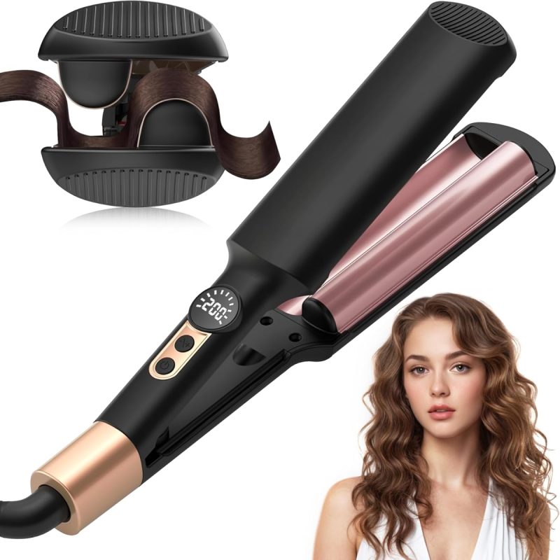 Aiseely 20MM Hair Waver Crimper Mini 2 Barrel Beach Wave Hair