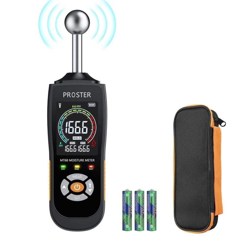 Proster Pinless Moisture Meter - Non-Destructive Wood & Wall Tester | 48% Off