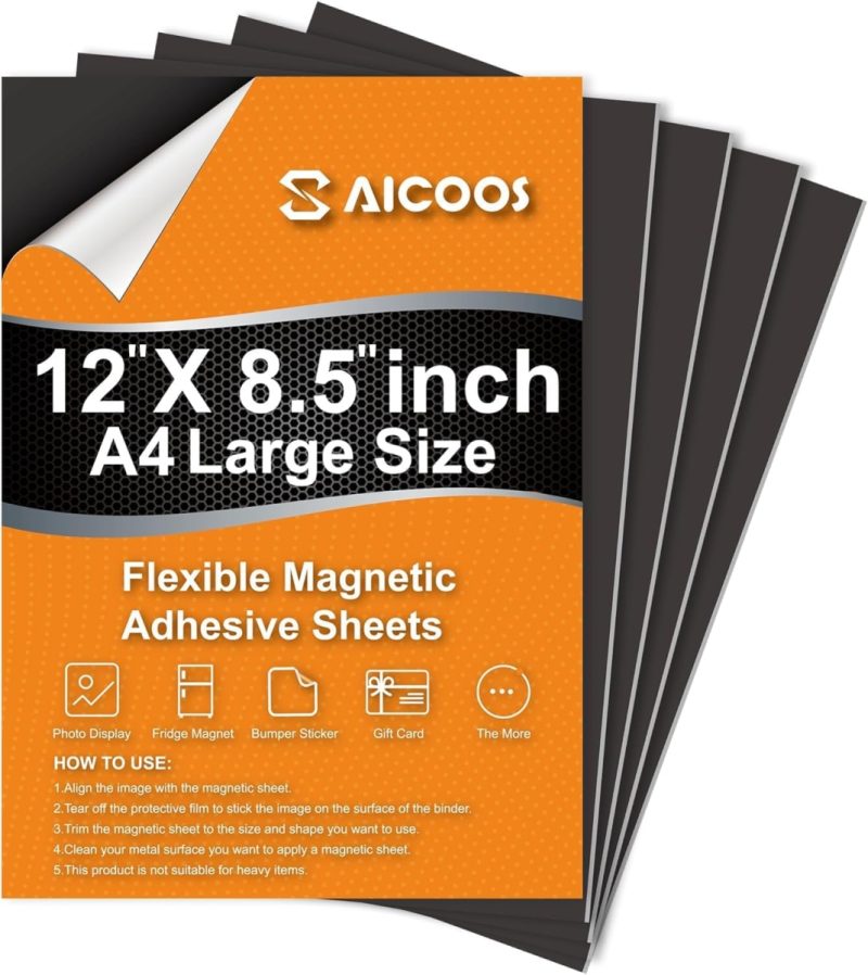 A4 Magnetic Sheets with Adhesive Backing - Extra Strong, Cuttable | 25% Off