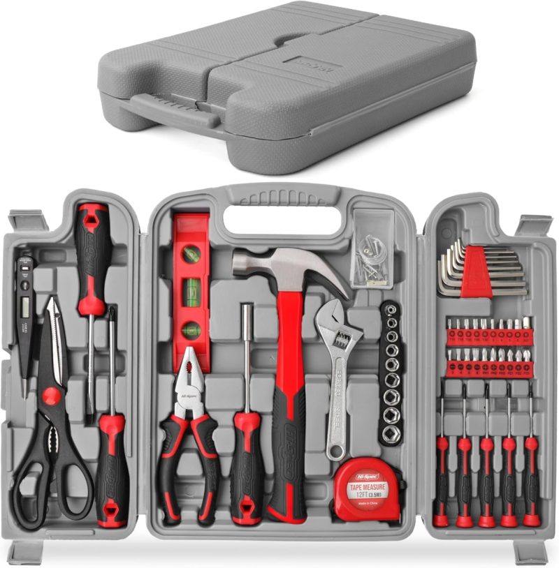 Hi-Spec 54pc DIY Tool Kit Set - Essential Hand Tools for Home Repairs | 41% Off