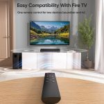 Saiyin TV Sound Bar With Subwoofer 17in Bluetooth Soundbar Optical AUX Remote Black - Image 5