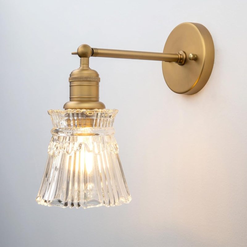 68de902a6534d4f652dd54e15ee3a746d2600dfa9c7e7bed25801.jpg Vintage Glass Wall Sconce – Decorative Wall Light with Glass Shade | 33% Off