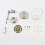 ‎Yosoan Industrial Ribbed Globe Glass Wall Light - Image 8