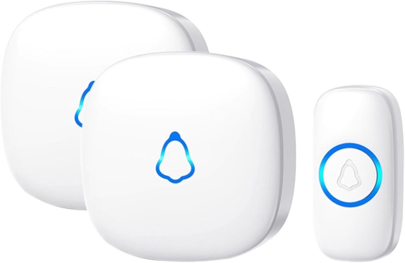 68e5295223959036e5fedba4c64db86e66454582a0c63b3f8e79f.jpg SECRUI Wireless Doorbell - 300m Range, 58 Chimes, Waterproof Chime Kit | 33% Off