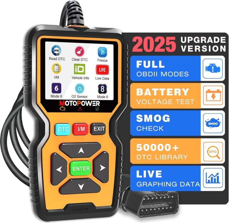 MOTOPOWER MP69040 OBD2 Scanner – 5-in-1 Car Diagnostic Code Reader | 40% Off