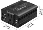‎Yinleader 200W Car Power Inverter 12V DC To AC Dual USB Cigarette Lighter Adapter - Image 8