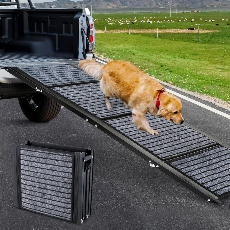 68fa2e9371feb6370f073c72181e435c8761ca870e0990ed05ece.jpg Snagle Paw Snagle Paw 180cm Portable Folding Dog Ramp for Large Dogs - Image 1