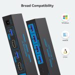 ‎CMSTEDCD CMSTEDCD HDMI KVM Switch 2 Port — 2 PCs to 1 Monitor 4K@60Hz - Image 7