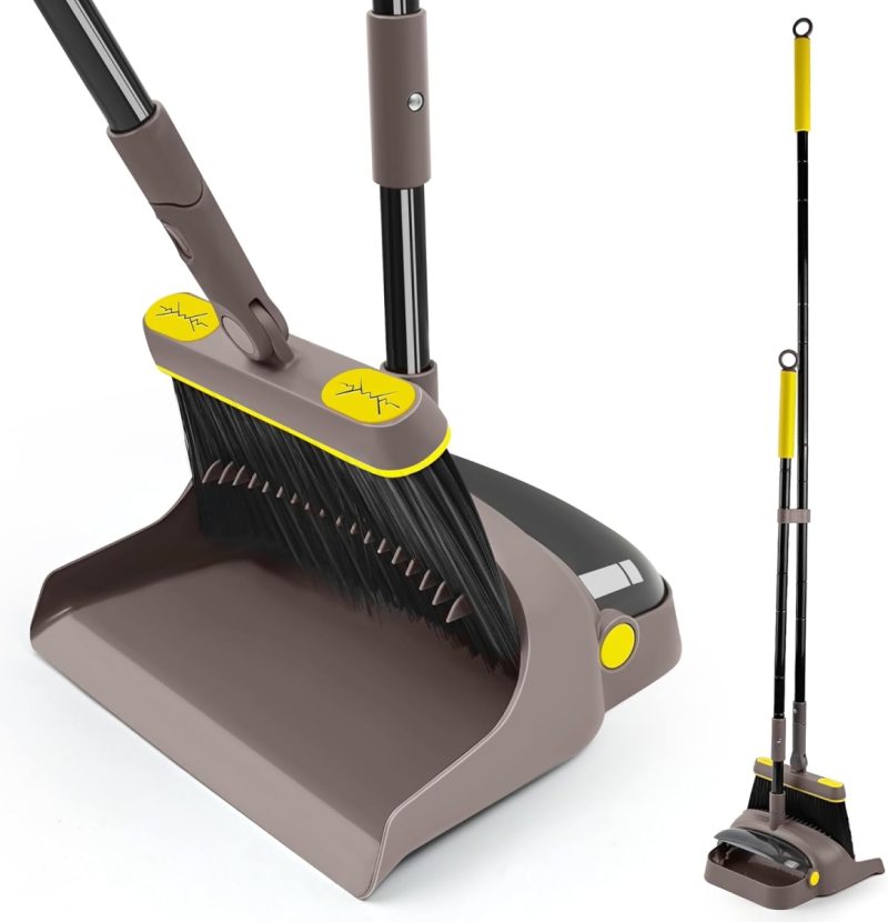 690348d08203c907d32e085c675dfeceb6199f0ac8a79f8d6c938.jpg Long Handled Dustpan & Brush Set - 138CM, Openable Tail, 180° Swivel | 40% Off