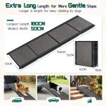 ‎CJYMMFAN Folding Dog Car Ramp 180cm Non-Slip Extra Wide - Image 7