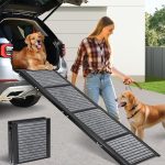 ‎CJYMMFAN Dog Ramp for Car 170cm Folding Non-Slip Extra Wide 43cm - Image 1