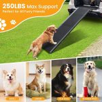 691488d30ab4b3fdc0faa9c6a61d3305398f78a69daacd9279c0c.jpg PALATALA Dog Car Ramp 180cm Folding Non-Slip 43cm Wide - Image 4