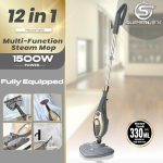 ‎SUPERLEX Steam Mop 12 in 1 Detachable Handheld - Image 2