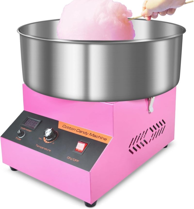 Candy Floss Machine 1000W Commercial Stainless Steel, Easy to Clean | 56% Off