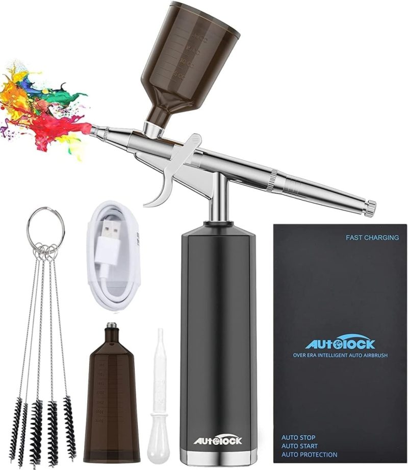‎Autolock Autolock Airbrush Set 32PSI Compressor - Image 1