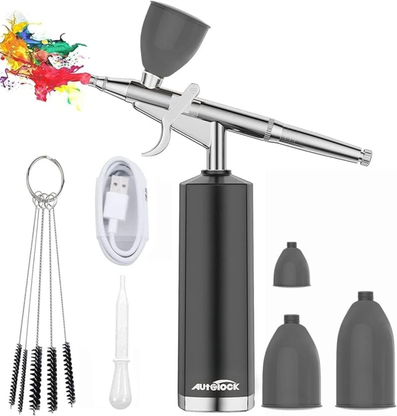 Autolock Airbrush Set 32PSI Compressor - Automatic Trigger, Fast | 45% Off