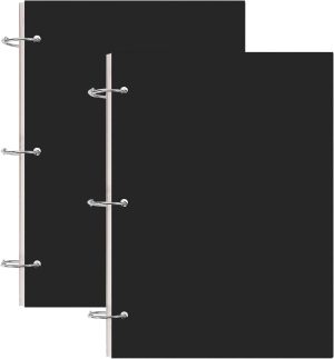 2 Pack A4 Sketchbooks 160gsm 70 Sheets Hardback Easy-Remove Pages