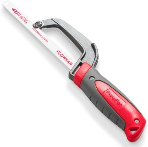 Affordable Quality Products 11 Aluminum Frame Mini Hacksaw with 250mm Flexible Bi-Metal HSS Blade PLOWFAR - Image 1