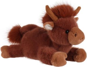 Highland Cow Cuddly Toy Soft Plush Stuffed Animal for Kids 11.9