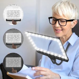 5X Hands Free Magnifying Glass with Light, 43 LEDs, Flexible Gooseneck | 28% Off