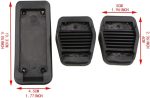 ‎linlinfa Brake Clutch Accelerator Pedal Covers Car Pedals for Ford ST Focus Kuga Escape - Image 2