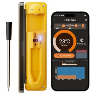 Wireless Meat Thermometers with 150m Range & App Control for BBQ | 50% Off