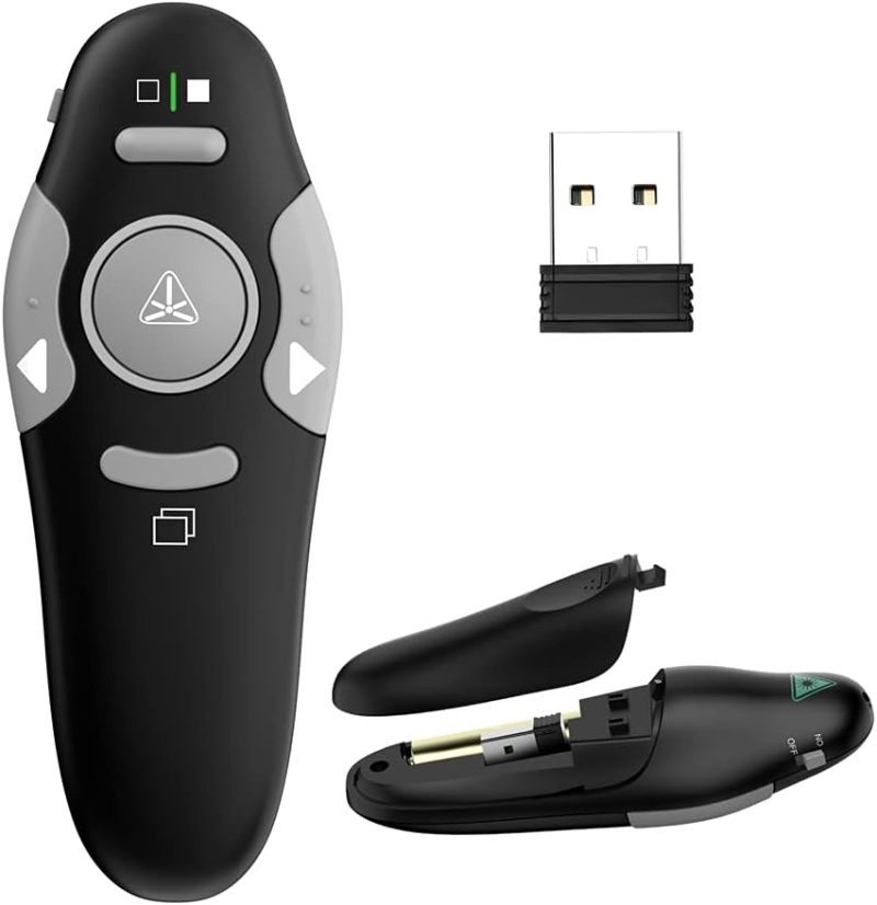 Professional QUI Presentation Clicker Pointer 328FT - 2.4GHz, Easy | 35% Off