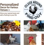 Yiruhe Funny Chicken Gifts Chicken Cluck Around and Find Out Tin Sign - Image 5