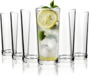 Vinsani Set of 6 Traditional Highball Glasses - Image 1