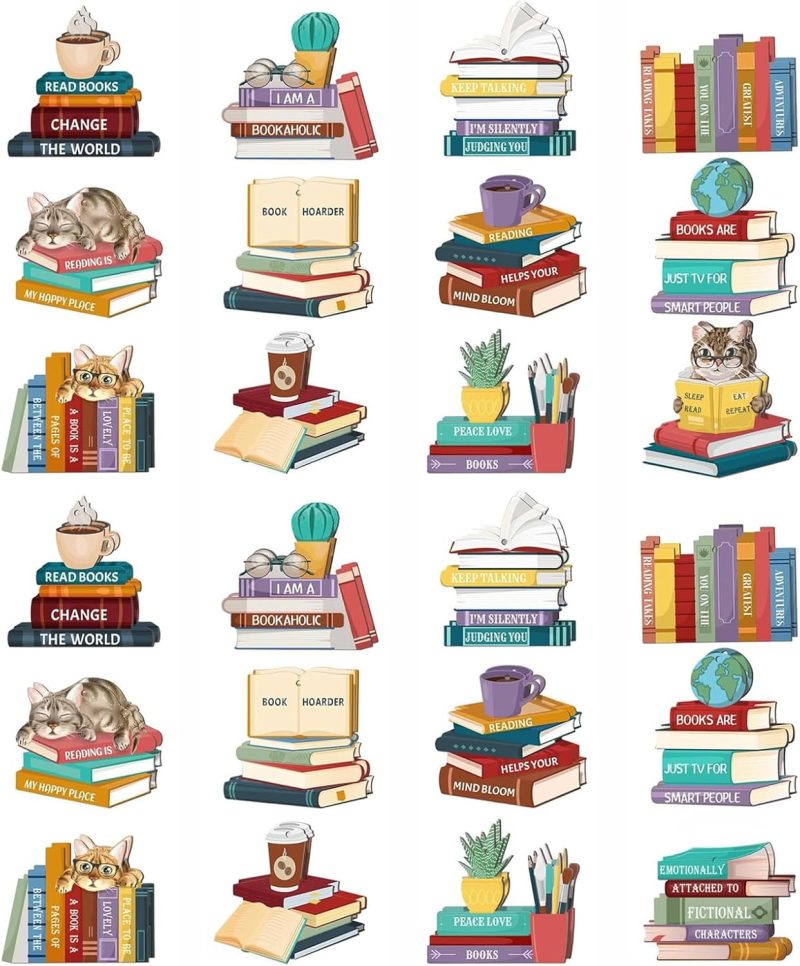 71J54hQz-HL._AC_SL1500 26pcs Wooden Book Ornaments Christmas Hanging Signs Lovers Gifts