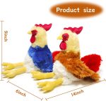 71i1vBPetfL._AC_SL1500_ JUSTQUNSEEN 2 Pcs Chicken Stuffed Animal Chicken - Image 2