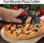 HexinYigjly Motorcycle Pizza Cutter Stainless Steel Pizza Wheel Novelty Kitchen Gadget Black - Image 4