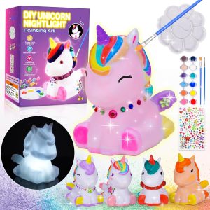 HappyGoLucky Paint Your Own Unicorn Lamp Craft Kit - Image 1