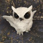 816Ue6HM6L._AC_SL1500 Vivid Arts Mini White Owl Ornament - Image 2