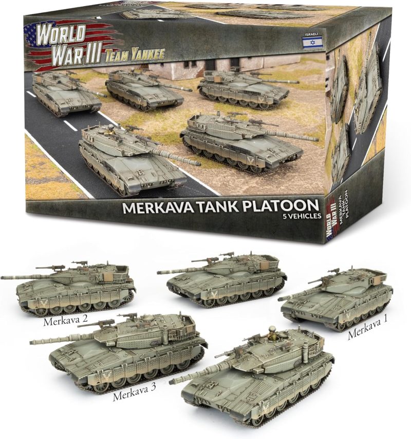 81CAoyyhiCL._AC_SL1500_ Brand: Siganorpy WW3 TEAM YANKEE Merkava 3 Tank Platoon - Image 1