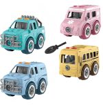 81flRvt8PZL._AC_SL1500_-1 Cosaway Take Apart Construction Truck Toys 4 Pack - Image 1