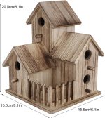 81uP50H8ChS._AC_SL1500_ Kuuleyn Outdoor wooden birdhouse - Image 2