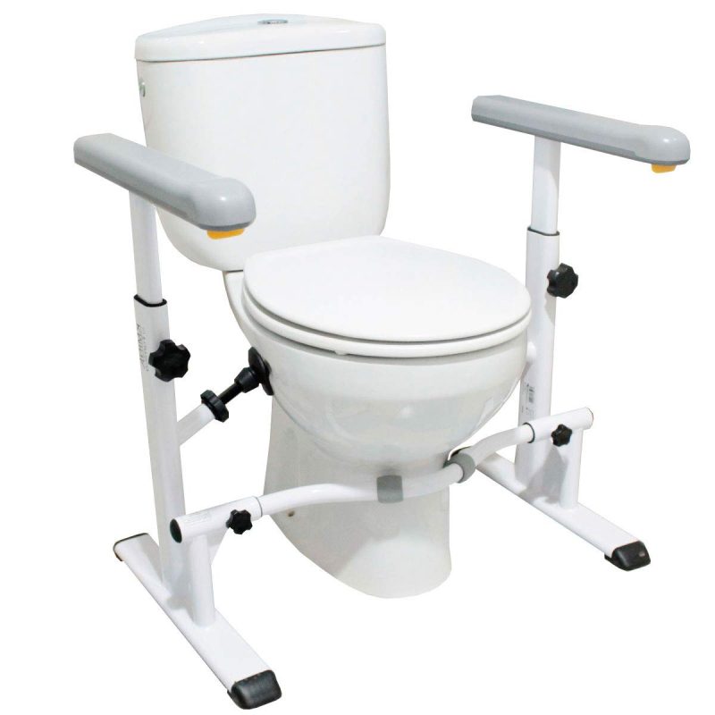514eSft2GAL KMINA Toilet Safety Frame Adjustable Height Width Toilet Support KMINA Toilet