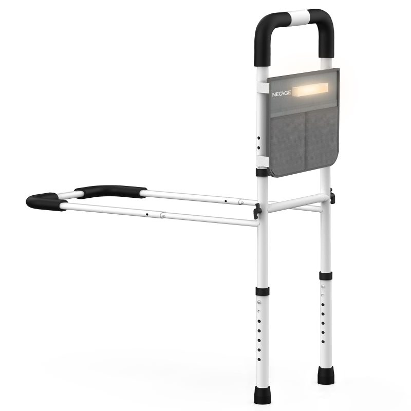 51HyK0bmOxL Adjustable Bed Rail Assist Handle for Seniors Anti Slip Grab Bar LED (New other)